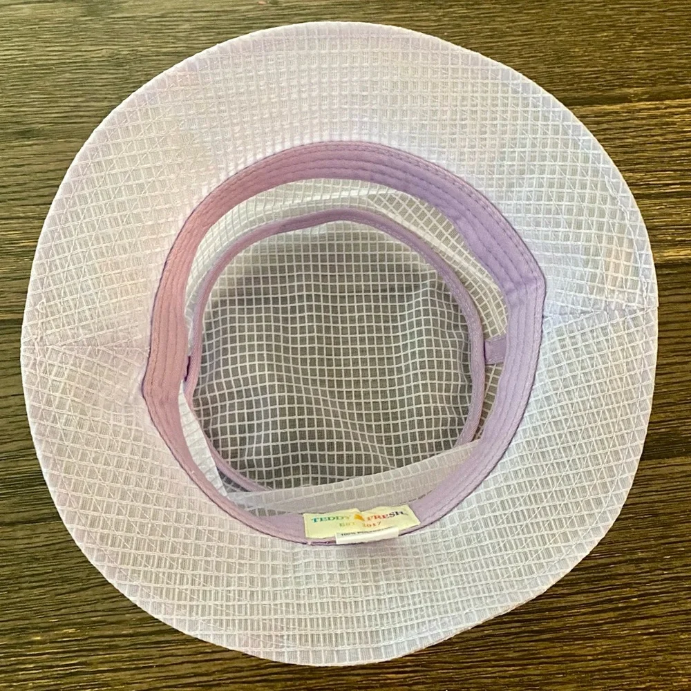 Teddy Fresh Bucket Hat Youth Girl’s Purple American Streetwear LA NEW 100% Poly